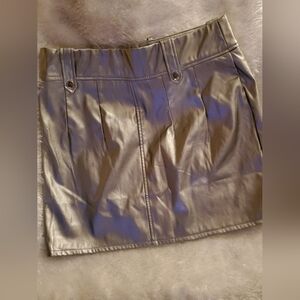 Silver Metallic Skirt
